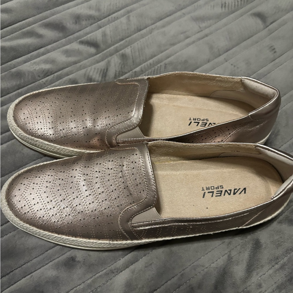Women’s Vaneli Metallic Slip-On Loafers Originally $99.00